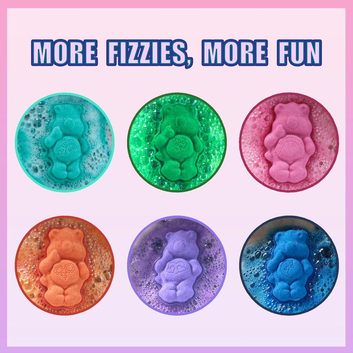 Care Bears bath bomb in shape of Friend Bear