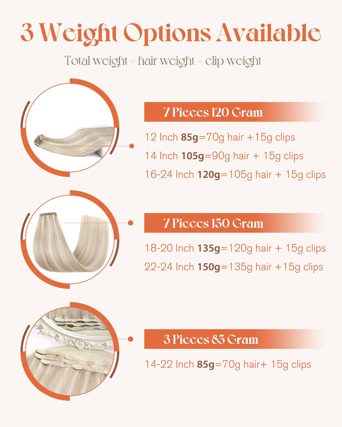 Care instructions for Sunny Hair clip-in extensions