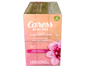 Caress Daily Silk Moisturizing Soap in a bathroom setting