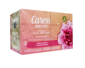 Caress Daily Silk Moisturizing Soap with White Peach and Orange Blossom scent