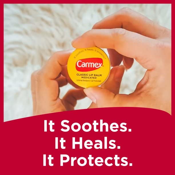 Carmex Classic Lip Balm Medicated 0.25 oz opened