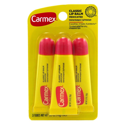 Carmex Classic Medicated Lip Balm 0.35 ounce tube front view