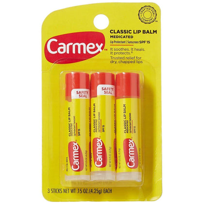Carmex Lip Balm Original 15g stick front view