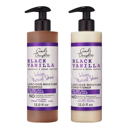 Carol's Daughter Black Vanilla Shampoo and Conditioner Set front view