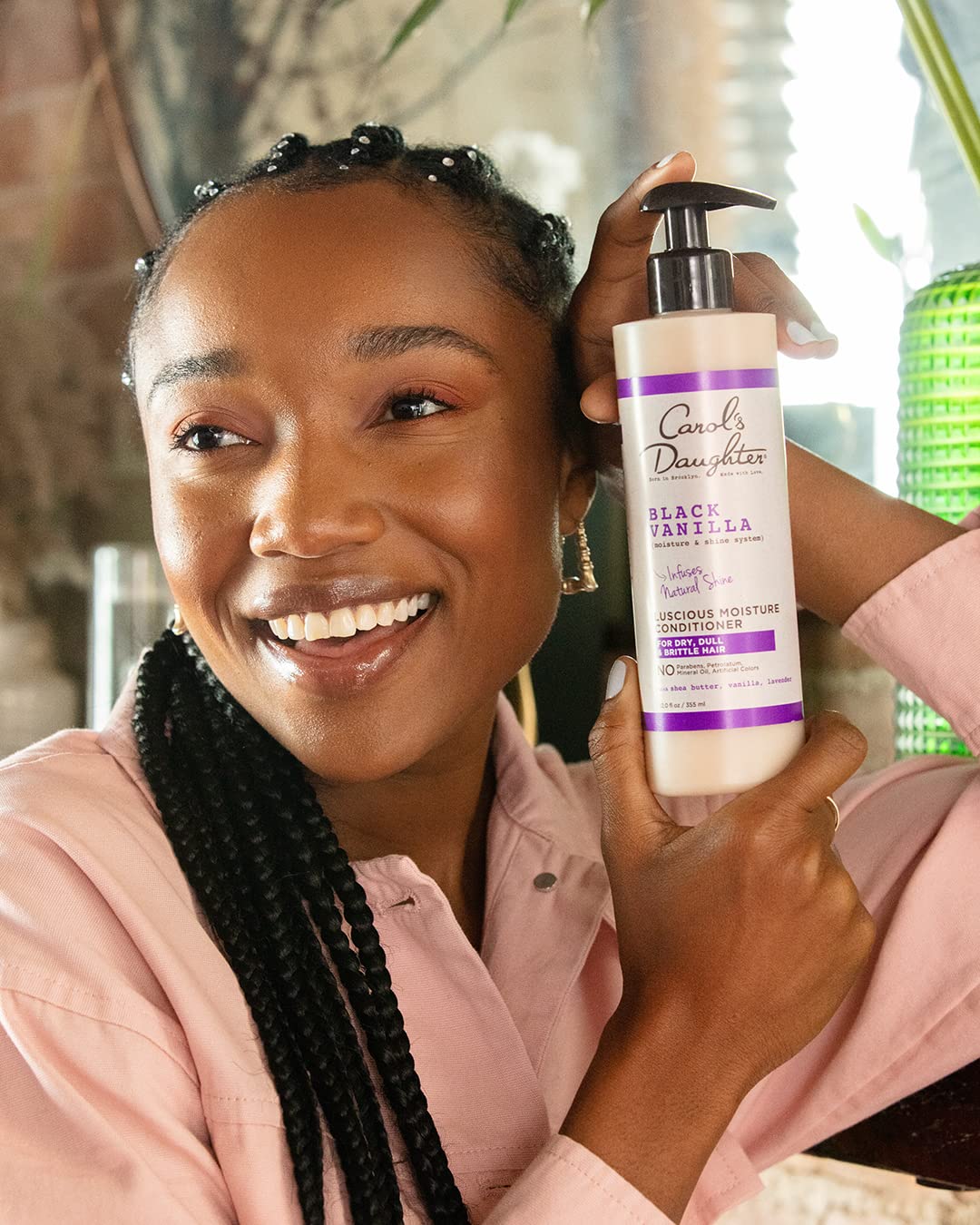 Carol's Daughter Black Vanilla Shampoo and Conditioner Set packaging