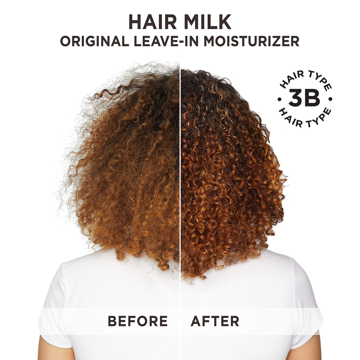 Carol's Daughter Hair Milk Leave-In Moisturizer application on hair