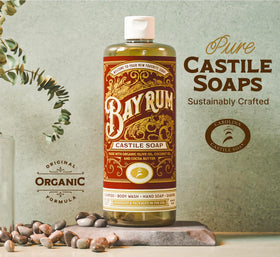 Carolina Castile Soap Bay Rum Scent packaging details