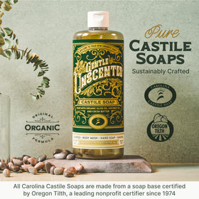 Carolina Castile Soap Unscented Liquid Soap with natural elements