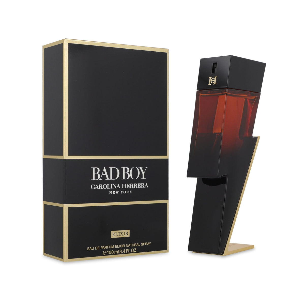 Carolina Herrera Bad Boy Elixir 3.4 oz EDP Spray front view