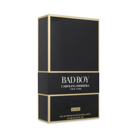 Carolina Herrera Bad Boy Elixir packaging with product details