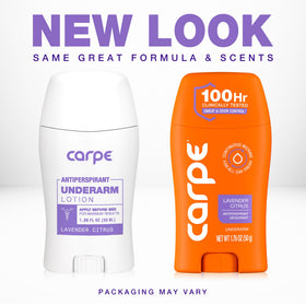 Carpe 100-Hour Antiperspirant Deodorant Lavender Citrus packaging
