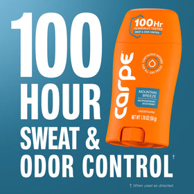 Carpe 100-Hour Antiperspirant Deodorant Mountain Breeze application process
