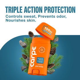 Carpe 100-Hour Antiperspirant Deodorant Mountain Breeze texture