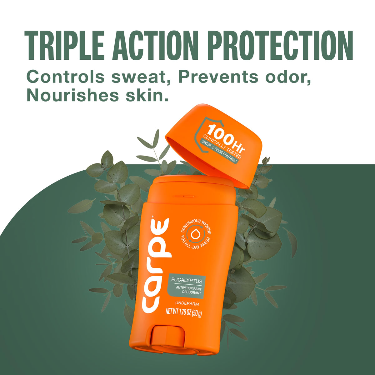 Carpe Antiperspirant Deodorant 100-Hour Eucalyptus ingredients list