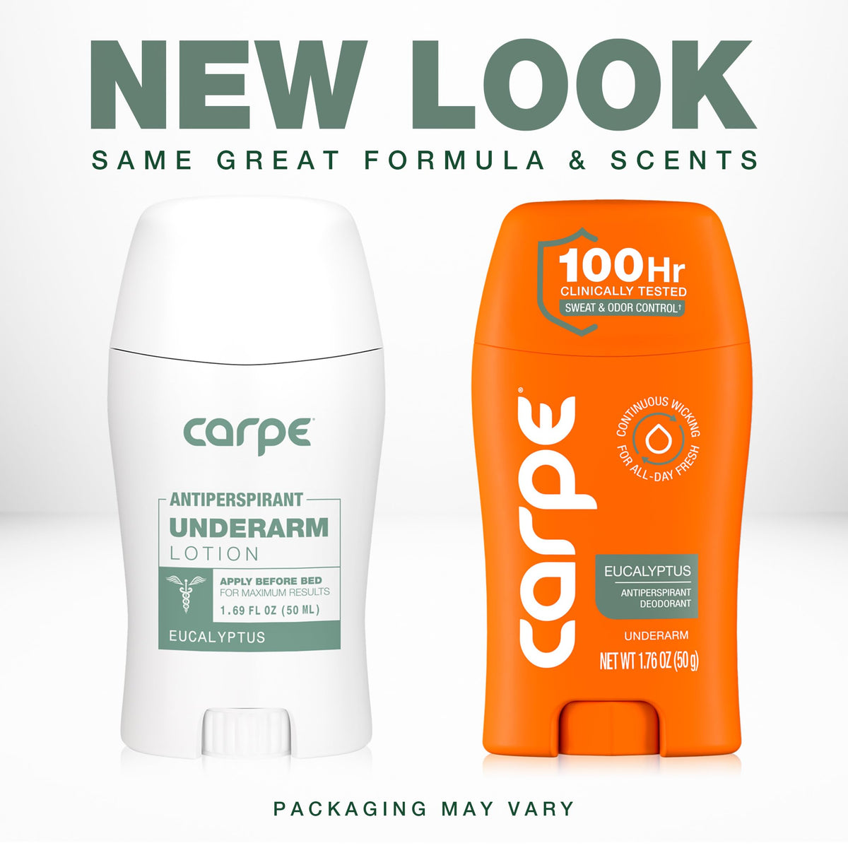 Carpe Antiperspirant Deodorant 100-Hour Eucalyptus side view