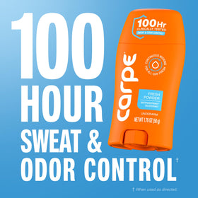 Carpe Antiperspirant Deodorant application on skin