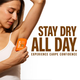 Carpe Antiperspirant Deodorant Coconut Vanilla lifestyle shot