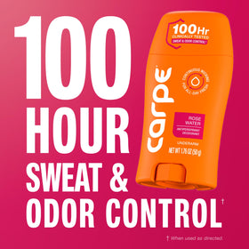 Carpe Antiperspirant Deodorant for Women Rose Water side view