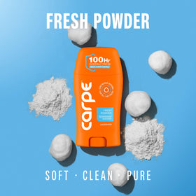 Carpe Antiperspirant Deodorant Fresh Powder 3 Pack packaging