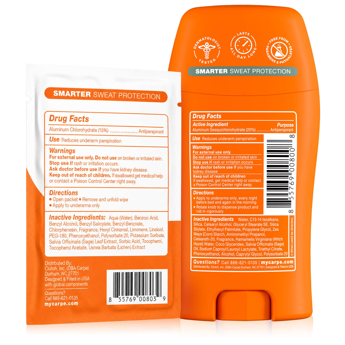 Carpe Antiperspirant Deodorant in a gym bag setting
