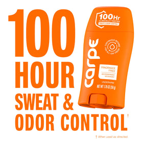 Carpe Antiperspirant Deodorant texture on skin