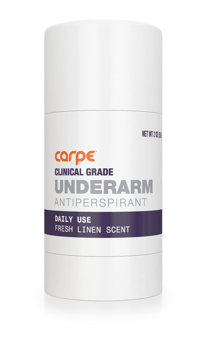 Carpe Clinical Strength Antiperspirant Deodorant Stick Fresh Linen front view