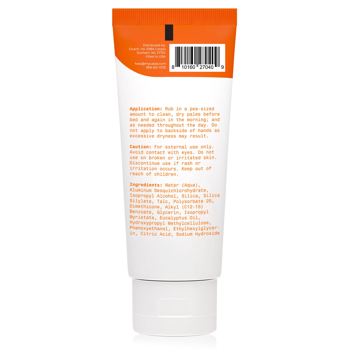 Carpe Sweat Absorbing Hand Lotion lifestyle use on desk