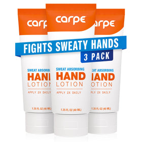 Carpe Sweat Absorbing Hand Lotion pack of 3 with Eucalyptus scent