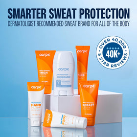 Carpe Sweat Absorbing Hand Lotion with eucalyptus scent description