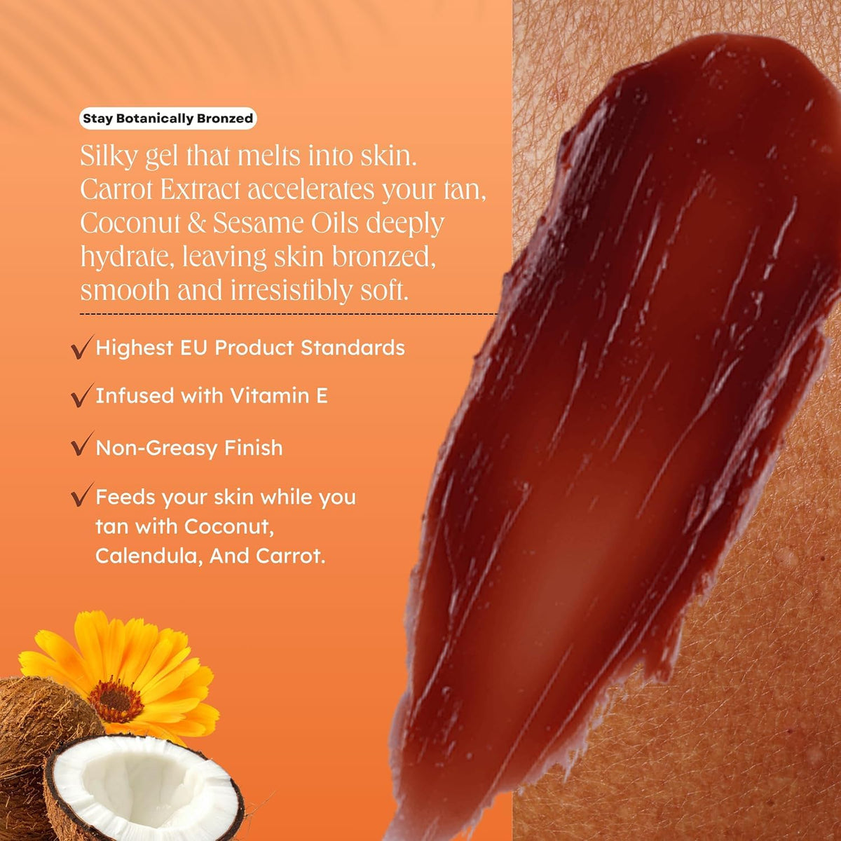Carroten Intensive Tanning Gel 5 oz texture close-up