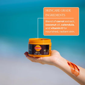 Carroten Intensive Tanning Gel 5 oz with beach accessories