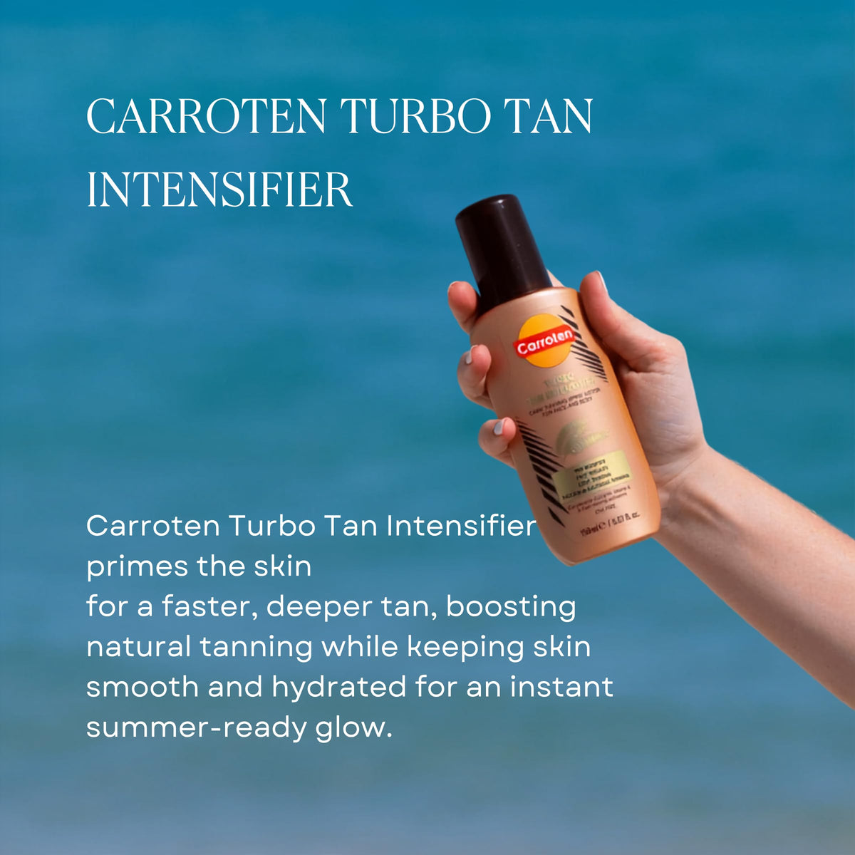Carroten Turbo Tan Intensifier spray nozzle close-up