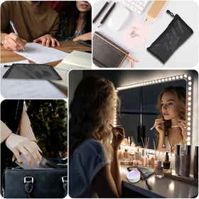 CarryEpic mesh bags with cosmetics inside, lifestyle scene