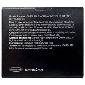 CARSLAN Blotting Paper with setting powder application