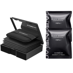 CARSLAN Makeup Blotting Paper pack front view with setting powder