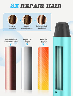 Casavok Mini Travel Curling Iron on a vanity table