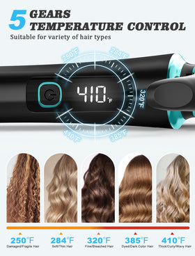 Casavok Mini Travel Curling Iron side view showing compact size