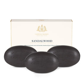 Caswell-Massey Sandalwood Soap Gift Set packaging front view