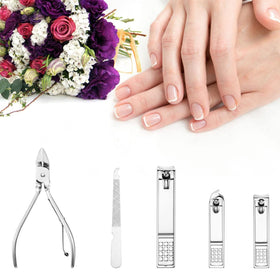 Cater nail clippers and cuticle tools with stylish case