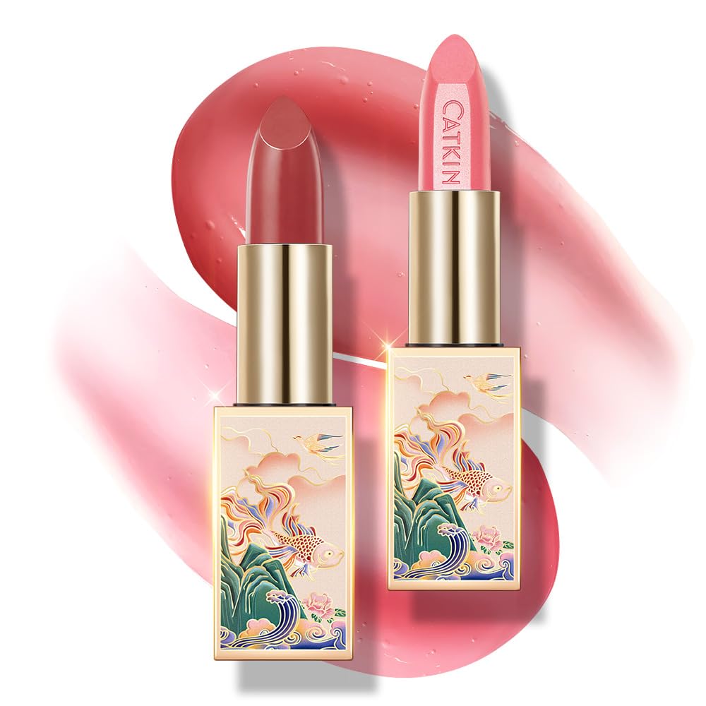 Catkin Lip Balm Colour Changing 2pcs in couture case