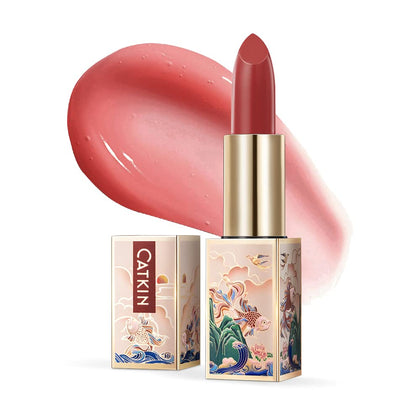 Catkin Lip Balm Dusty Rose front view with packaging