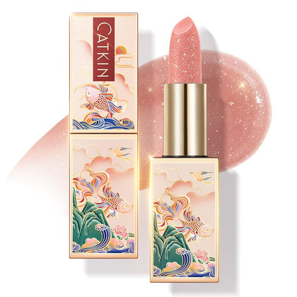 Catkin Tinted Lip Balm C09 Aurora front view with packaging