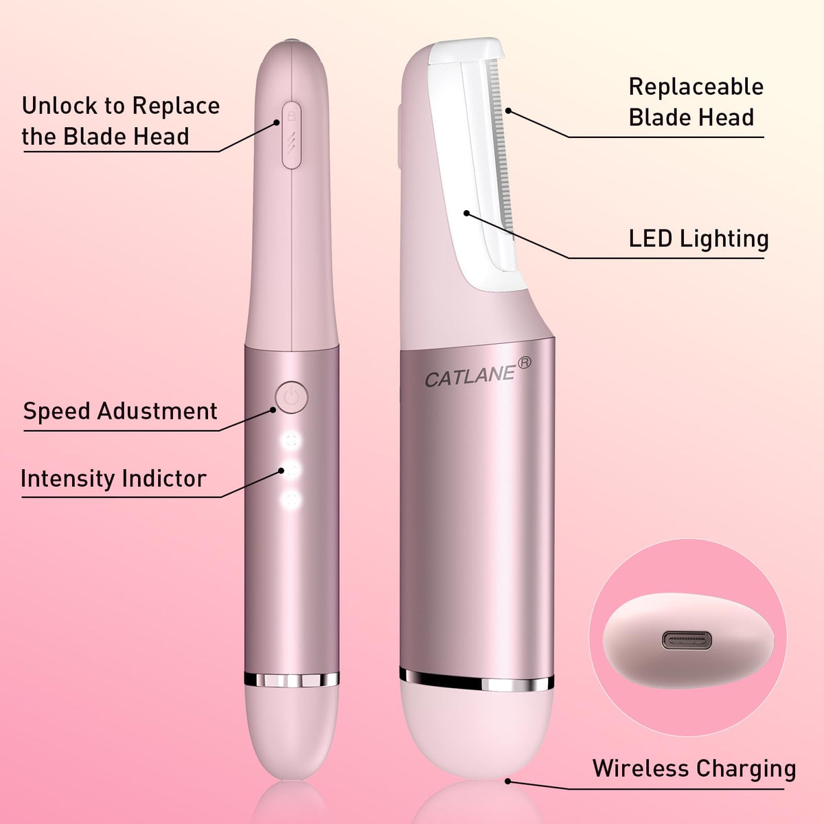 CATLANE Dermaplane Razor packaging front view