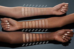 Catrice HD Liquid Coverage Foundation 24HR Rose Beige with makeup accessories