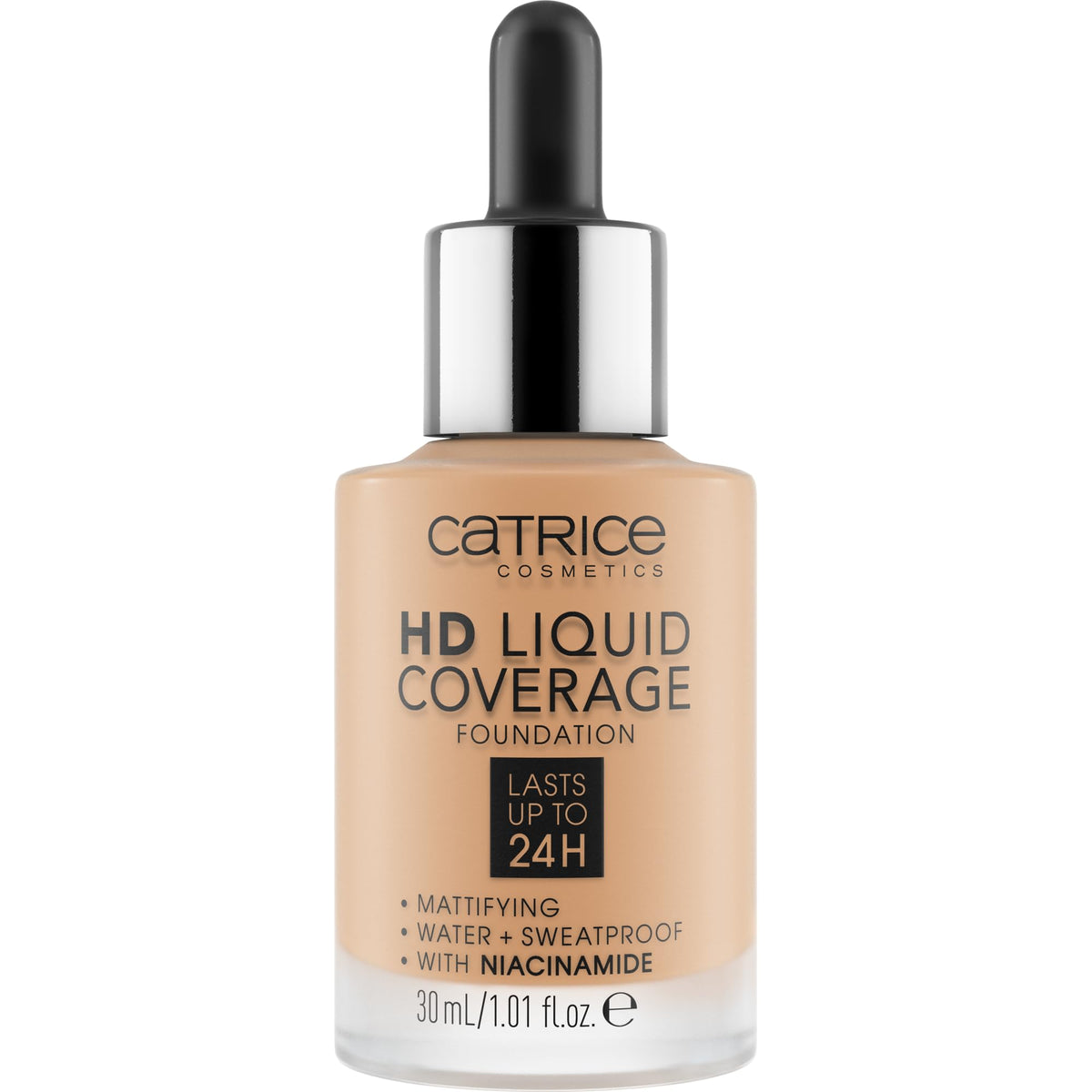 Catrice HD Liquid Coverage Foundation dropper applicator close-up