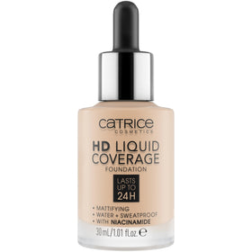 Catrice HD Liquid Coverage Foundation front view with dropper