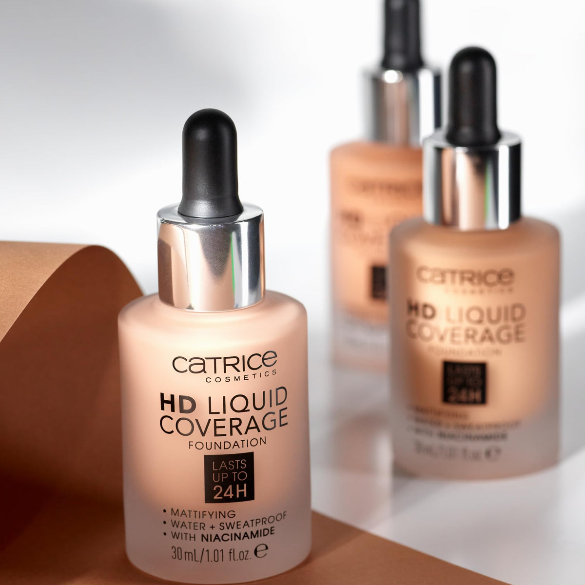 Catrice HD Liquid Coverage Foundation in makeup setup