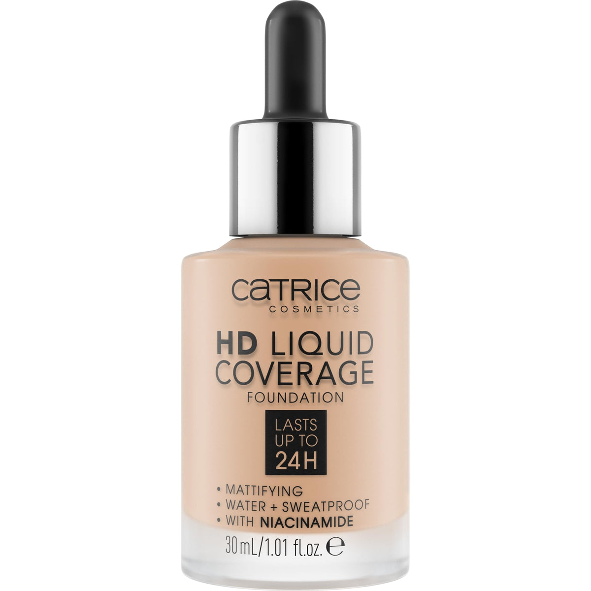 Catrice HD Liquid Coverage Foundation Sand Beige dropper applicator