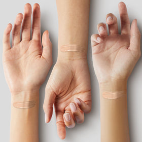 Catrice HD Liquid Coverage Foundation texture swatch on skin