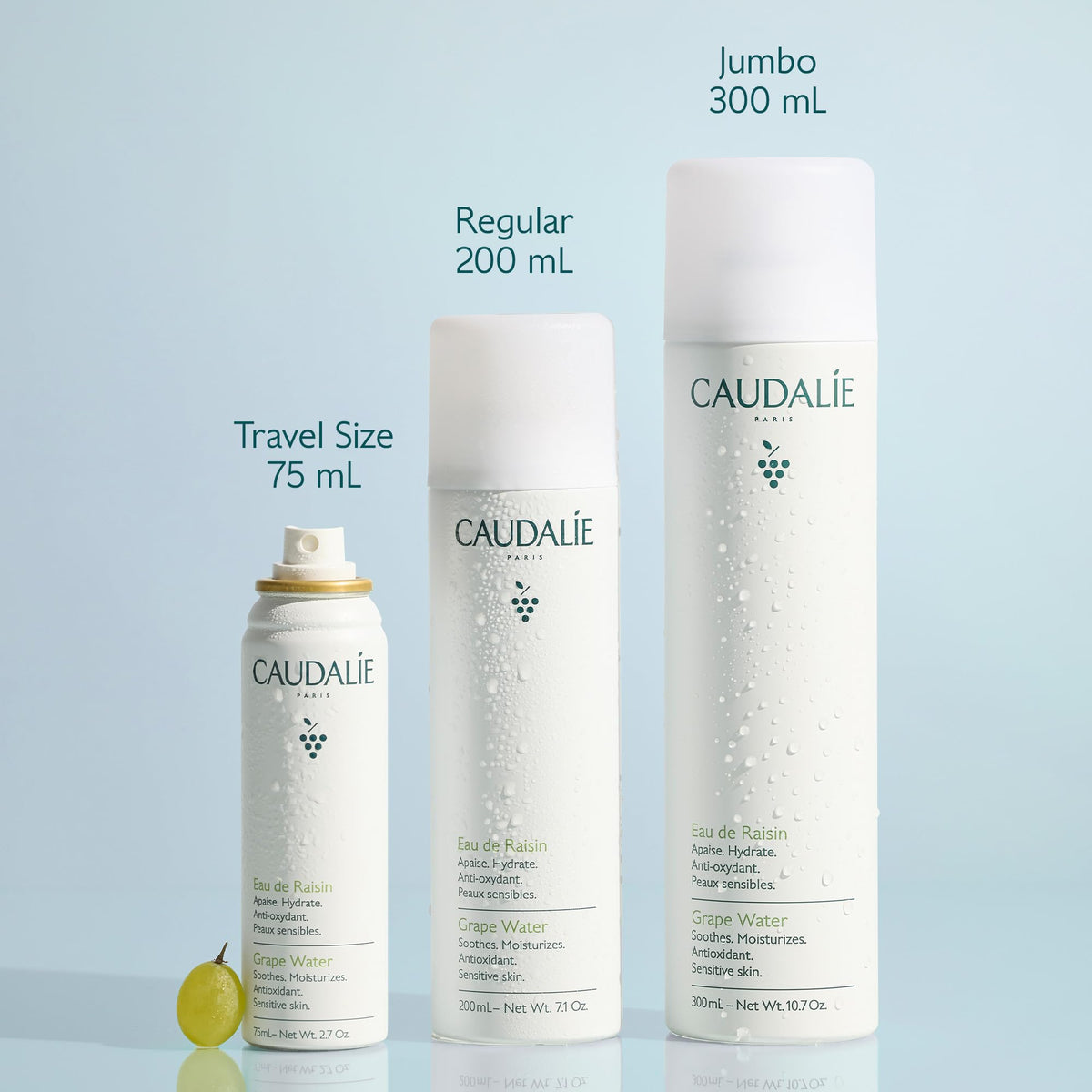 Caudalie Grape Water face mist in hand